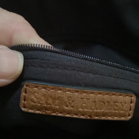 Sam & Hadley Cut Out Embellished Crossbody Bag Brown - Picture 2 of 2